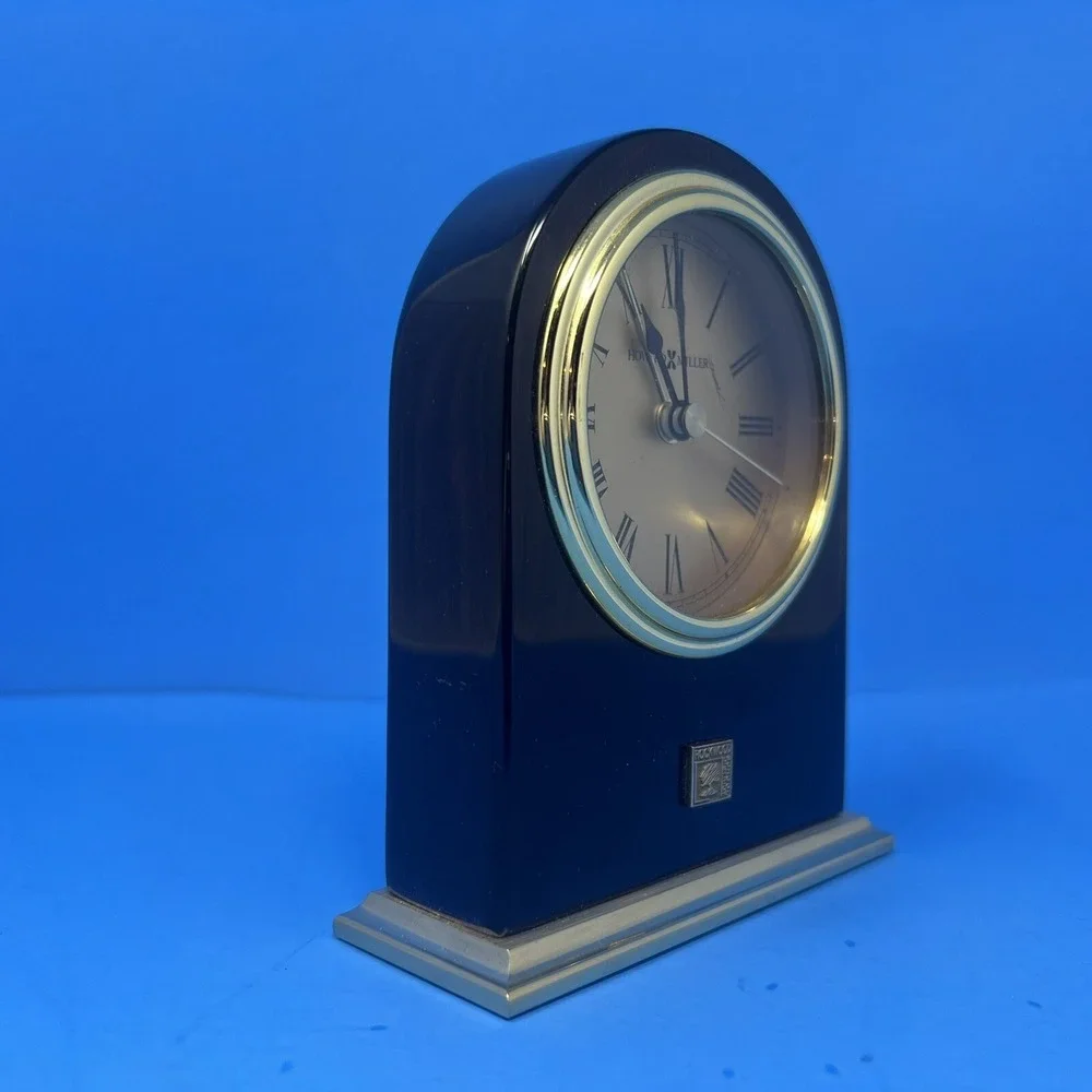 Howard Miller Rockwood Quartz Table Clock Desk Office Decor TESTED Works Modern